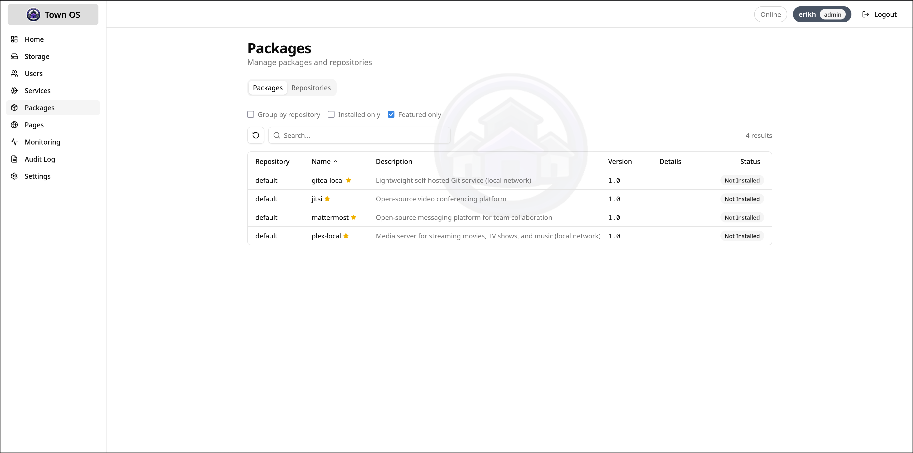 Package browser