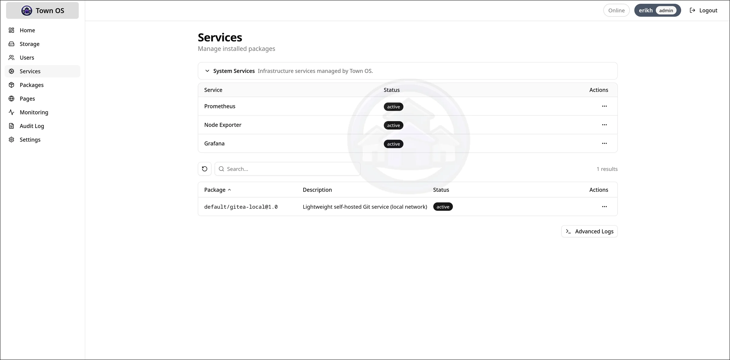 Service management